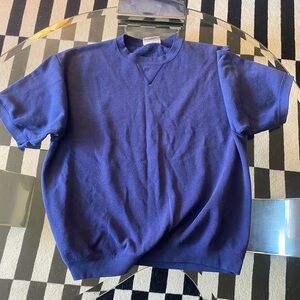 Vintage Lee Blue Short Sleeve Sweater